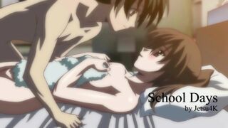 School Days Game - MASSIVE Movie [2d Anime, 4K A.I. Upscaled, Uncensored]
