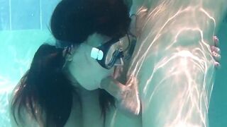 Swimming pool hard-core sex and oral sex for Minnie