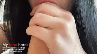 super close up oral sex, you can almost touch these lips