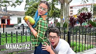 CARNEDELMERCADO - (Blue Maria, Logan Salamanca) - Hispanic Youngster With Glasses Has A Perfect Behind And Tight Cunt To Fuck