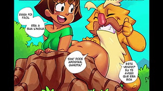 Parodia de Dora aventureira - Lora Sexual Adventures, Behind eating and hard fuck cream-pie