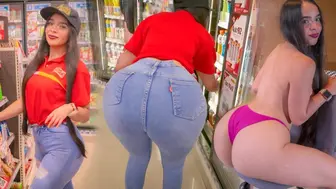 I Went to the Mini Market to Buy a Fine Dog ???????? and Ended up Fucking the Large Bum Cashier ????????
