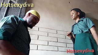 Fine college chick got creamy, juicy snatch poked hard-core as punishment by a fellow student