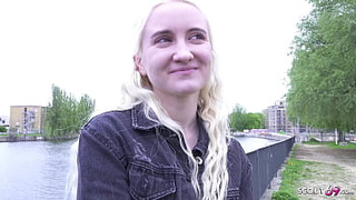 GERMAN SCOUT - Petite blonde Teeny Daruma Rai Pickup for Casting Fuck in Berlin