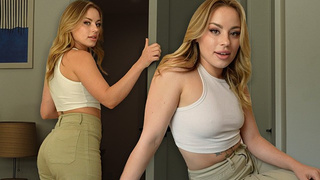 BREAKUP SEX with natural GIGANTIC BEHIND blonde - Anna Claire Cloud