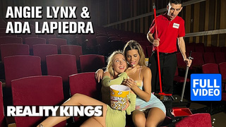 REALITY KINGS - Angie Lynx & Ada Lapiedra Let Usher Jordi Join Them For A Nasty 3some In The Theater