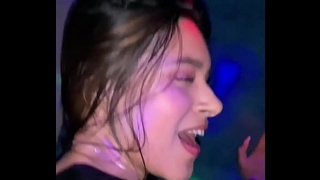 Hispanic teeny rides hard with strange at nightclub