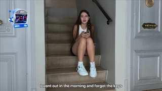 My New Neighbor Lost Her Keys But I Invited Her Over And Nailed Her Tight Vagina And Cream-pie