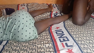 Black maid poked by boss