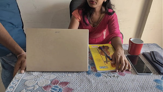 Desi Indian Bhabhi was working in the office, so I nailed her hard
