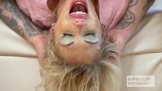 Pretty Blonde Slut Sky Pierce Meets Random Guy Online for a Dirty Hookup