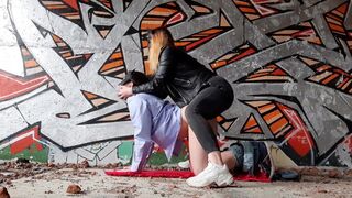 I Fuck him in an Abandoned Factory looking at from Passing Trains (pegging)