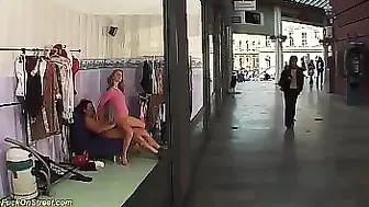 stepsister brutal anal at public shopping mall