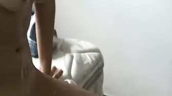 Holding onto a Teens Ponytail while I Face Fuck her with my Thick Dick