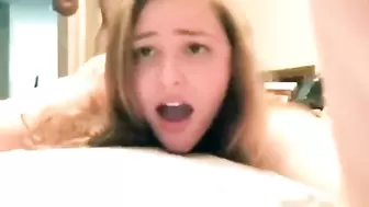 Busty Teen Crying when she Fuck BBC