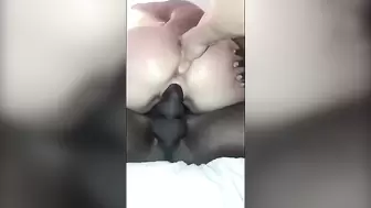 Sharing my Girlfriend with a Big Black Cock Bull - Cuckold Real Video