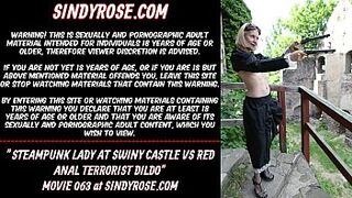 Steampunk whore at Swiny castle vs red anal terrorist
